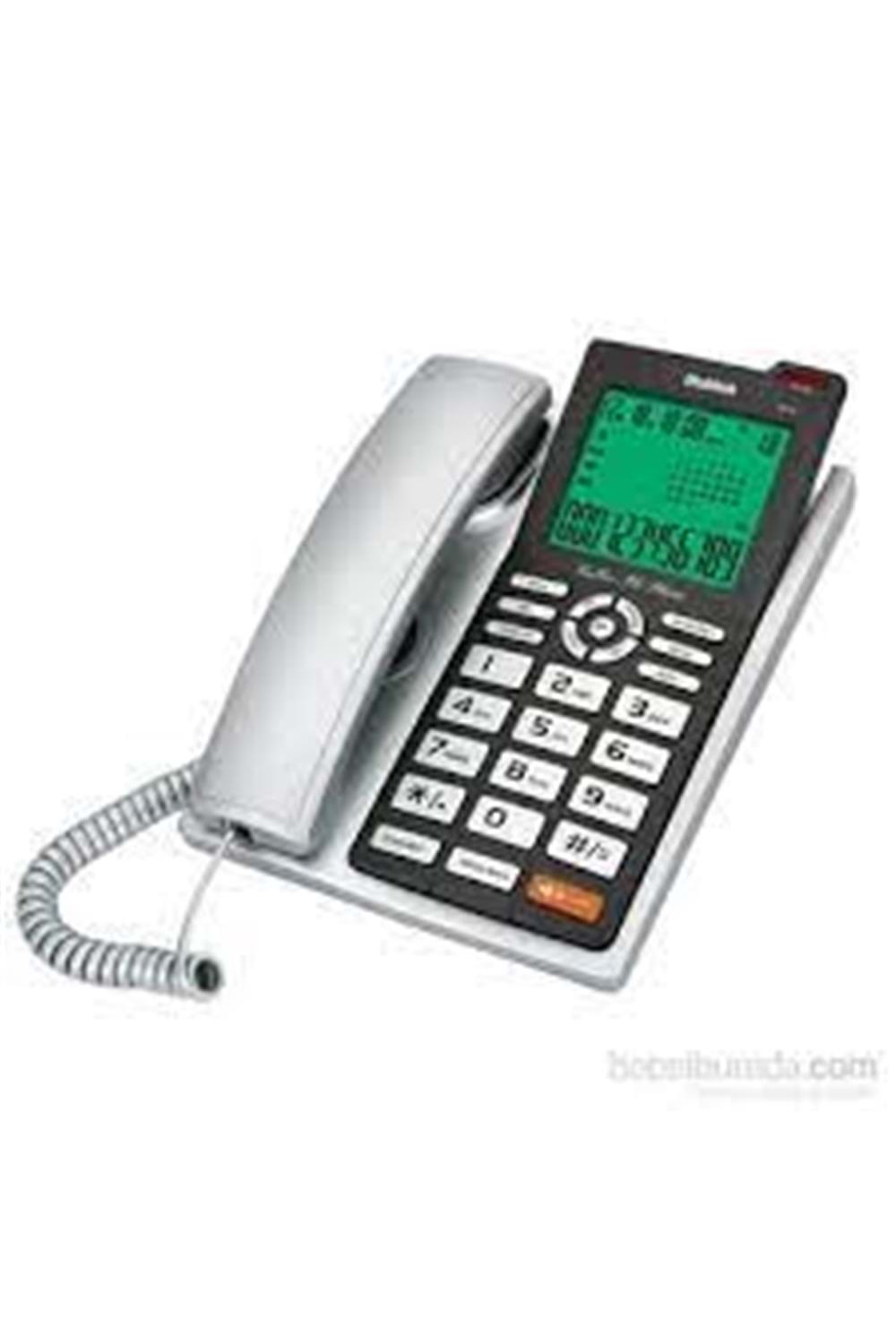 Multitek MC 140 Silver Ekranlı Arayan Numara Gösteren Handsfree Masa Üstü Telefon