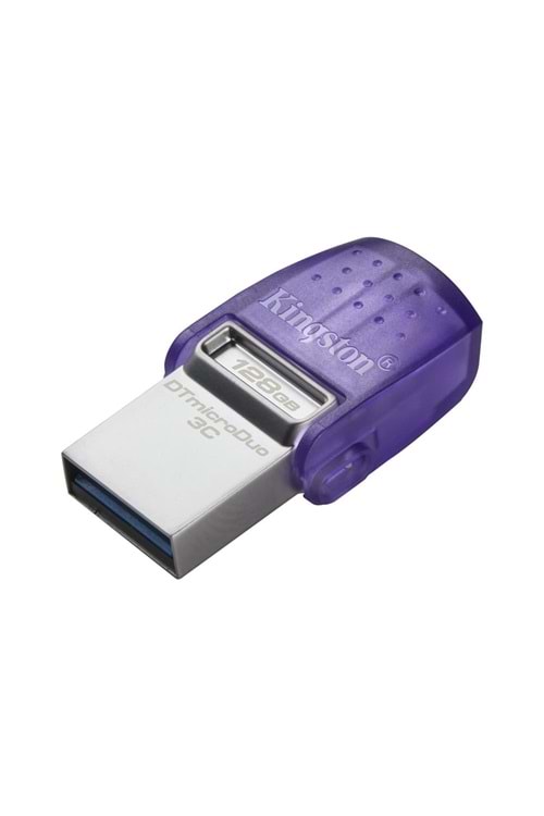 Kingston DTDUO3CG3-128GB DataTraveler microDuo 3C 200MB-s dual USB-A + USB-C Flash Bellek