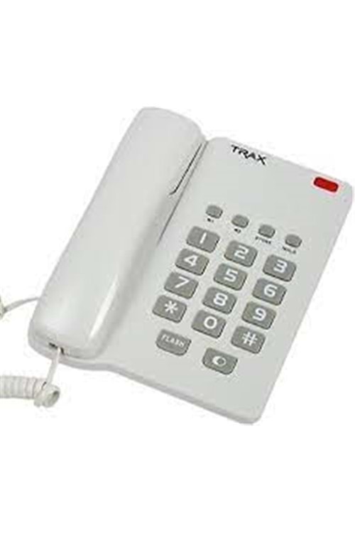 TRAX TD205 Beyaz Kablolu Masaüstü Telefon 