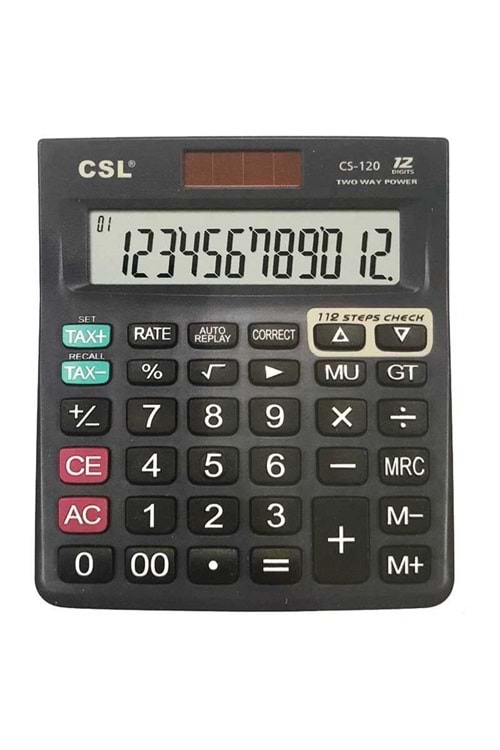 CSL CS-120 12 Hane Masa Tipi İşlem Kontrollü Hesap Makinesi