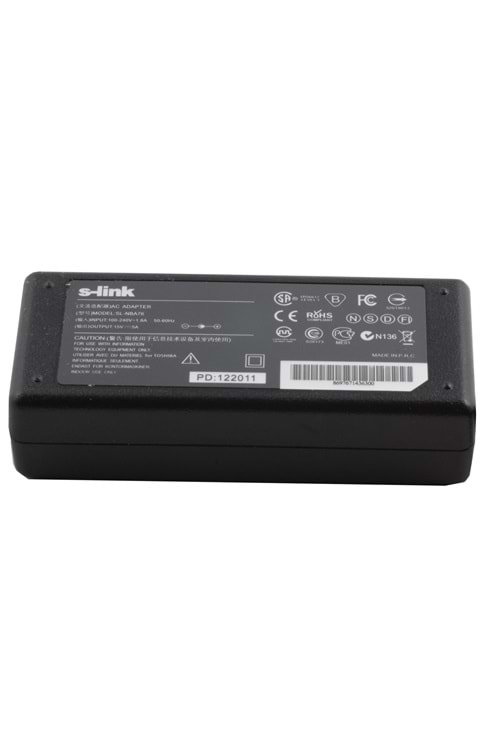 S-link SL-NBA76 75w 15v 5a 6.3-3.0 Notebook Adaptörü
