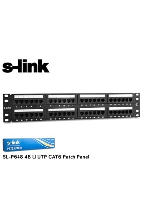 S-link SL-P648 48 Port Cat6 Utp Patch Panel