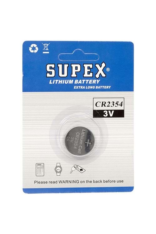 Supex CR2354 3V Lityum Tekli Paket Pil