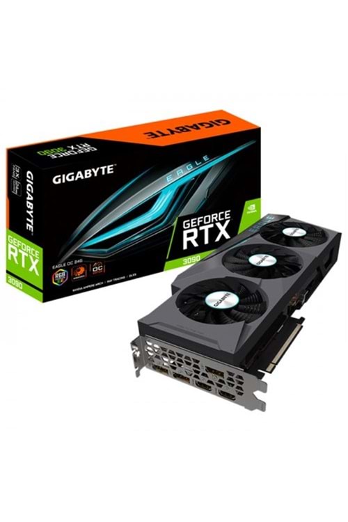 Gigabyte GeForce RTX3090 Eagle OC 24G GV-N3090EAGLE OC-24GD 24GB GDDR6X 384Bit DX12 Ekran Kartı
