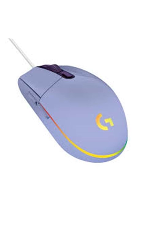 Logitech 910-005854 G102 LightSync Lila 8000DPI 6 Tuş Optik RGB Siyah Kablolu Gaming (Oyuncu) Mouse