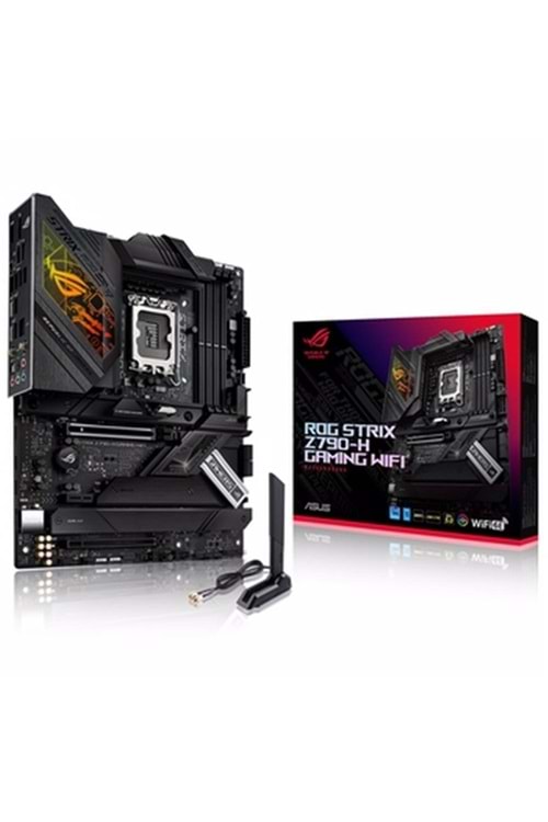 Asus ROG Strix Z790-H Gaming WIFI Intel Z790 Soket 1700 DDR5 7800(OC)MHz ATX Gaming Anakart