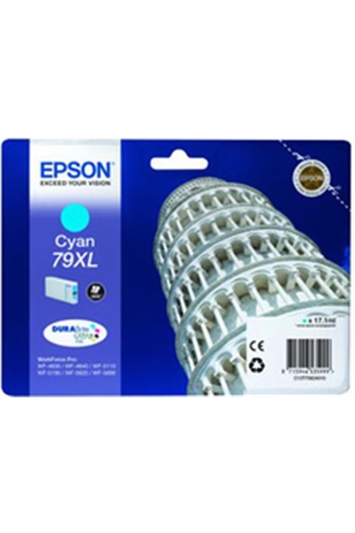 Epson WP5110-5190 Cyan Mavi Yüksek Kapasite Mürekkep Katuş T79024010