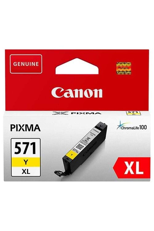 Canon CLI-571XL Y Yellow Sarı Yüksek Kapasiteli Mürekkep Kartuş TS5050-9050