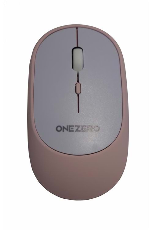 Onezero Ms-03 Pembe Bluetooth Mouse Şarjlı (Açma Kapama Tuşlu)